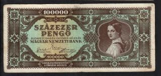 100 000 Pengő From Hungary 1945