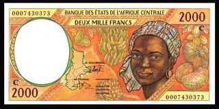 Congo / Central African States / C / 2000 Francs 2000 - P.  103Cg - UNC.  / 2