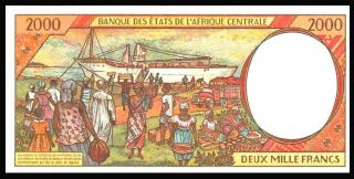 Congo / Central African States / C / 2000 Francs 2000 - P.  103Cg - UNC.  / 3
