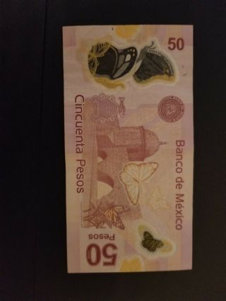 50 Mexico Peso Bill,  Df7dic2015,  Serie S,  D5088216 2