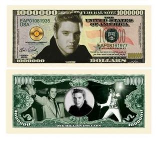 Set Of 100 - Elvis Presley Million Dollar Bill