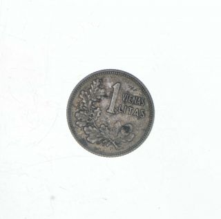 Silver - World Coin - 1925 Lithuania 1 Litas - World Silver - 2.  5 Grams 069