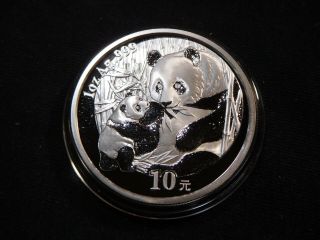 A41 China Prc 2005 Silver Panda 1 Oz.  10 Yuan Proof