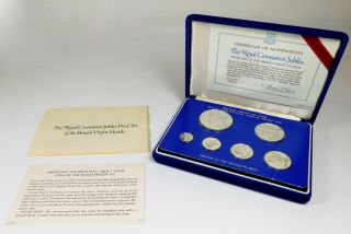 1978 British Virgin Islands Royal Coronation Jubilee Proof Set - 6 Coins