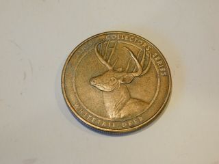 Nra Of America Classic Collector Series Mule Whitetail Deer Brass Coin