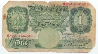 Uk Great Britain 1 Pound Nd (1948),  P - 369