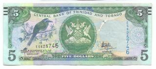 Trinidad And Tobago 5 Dollar 2006,  P - 47