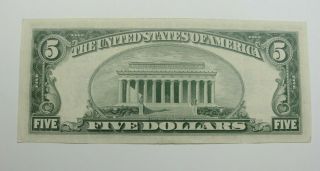 1934 D $5 Five Dollar Silver Certificate Crisp Choice AU R36045082A 2