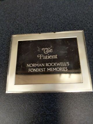 NORMAN ROCKWELL THE PATIENT Fondest Memories 3 oz.  925 Solid Sterling Silver 2