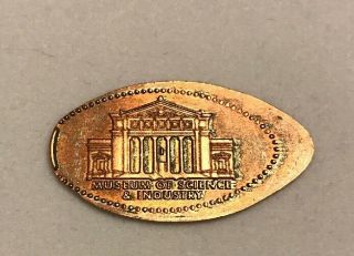 Museum Of Science & Industry Building Pressed Elongated Penny