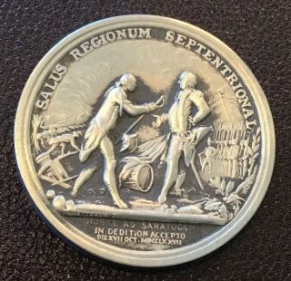 Revolutionary War Battle Of Saratoga General Horatio Gates Coin Medal