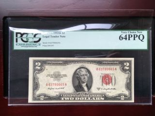 1953 $2 Legal Tender Star Note Fr.  1511 Pcgs 64ppq Very Choice