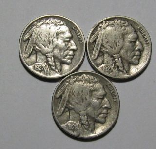 1927 1927 S 1928 Buffalo Nickel - Mixed - 104sa