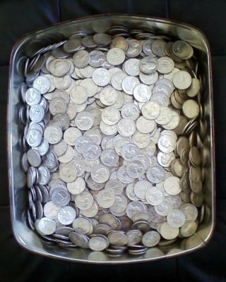 90 Silver Washington Quarters - Roll Of 40 - $10 Face Value