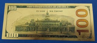 Donald Trump Gold Bank Note United States of America Novelty Autographed Fun USA 2