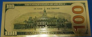 Donald Trump Gold Bank Note United States of America Novelty Autographed Fun USA 4