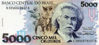Brazil: 5000 Cruzeiros 1990 - 93