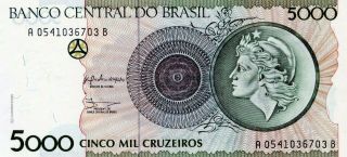 Brazil: 5000 Cruzeiros 1990