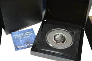 2015 Longest Reigning Uk Monarch Piedfort Silver One Crown 1 Oz Coin