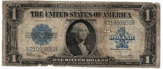 Series 1923 United States $1 Large Size Silver Certificate " Horse Blanket " Note