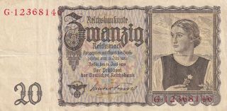 Germany 20 Reichsmark 1939 (b361)