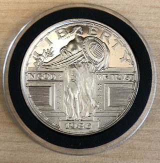 1986 Silver Walking Liberty American Eagle One Dollar Coin.  999 Fine 1 Troy Oz