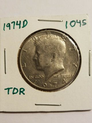 1974 D Kennedy Half Dollar Error,  Tripple Die Reverse