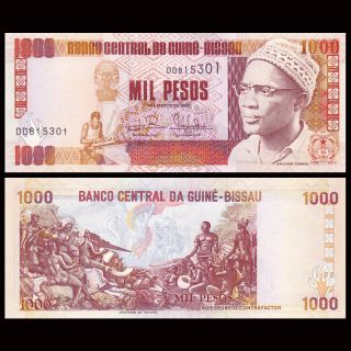 Guinea Bissau 1000 Pesos,  1993,  P - 13b,  Unc