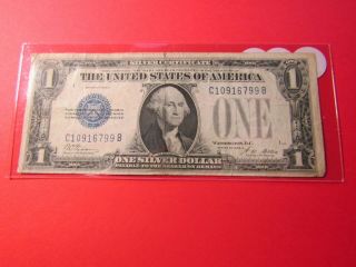 1928 A $1 Silver Certificate Funny Back One Dollar Note - Vf,