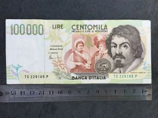Italy 100,  000 Lire Banca D 