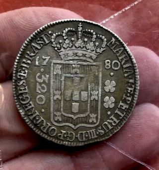 Brazil 320 Reis 1780 Grade