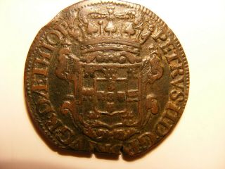 Angola 1698 20 Reis,  Km 1,  Fine,  300,  Year Old West African History -