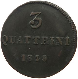 Italy States 3 Quattrini 1845 Tuscany T43 283