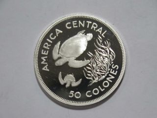 Costa Rica 1974 50 Colones Proof Silver World Coin ✮cheap✮