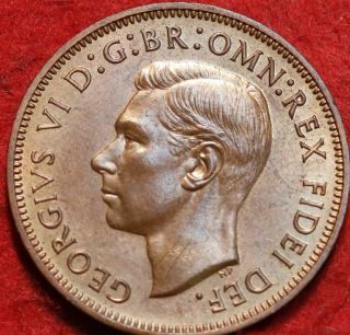 Uncirculated Proof 1950 Great Britain 1/2 Penny Foreign Coin