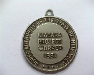Power Authority Of The State Of York 1961 " Niagara Project Worker " Medal