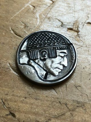 Tv Repairman Old Fashioned Style Hobo Nickel Hand Engraved Coin Art