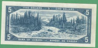 1954 Bank of Canada $5 Dollar Note - Beattie/Rasminsky - N/X6002740 - EF 2
