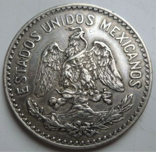 1913 Mexico Silver 50 Centavos Coin (large Type)
