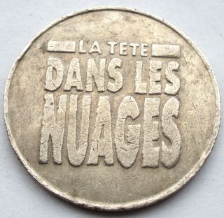 France,  La Tete Dans Les Nuages Arcade Token 30mm 8.  5g Cuni Ii12.  5