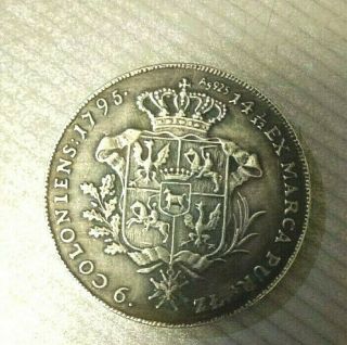 Coin,  1 Thaler,  1795 Stanislaw August Poniatowski,  Poland