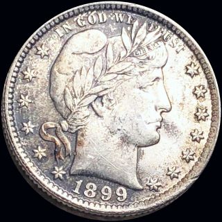 1899 Barber Silver Quarter Gemmy Uncirculated High End Philly Collectible No Res