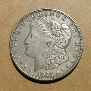 1921 - D Morgan Silver Dollar $1 The Only Denver Minted Morgan In Xf