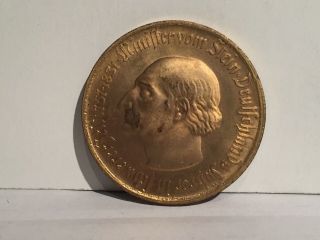 1923 Westphalia Bronze 10,  000 Mark Large Size 2