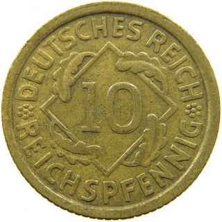 Germany 10 Pfennig 1934 D Sb 415