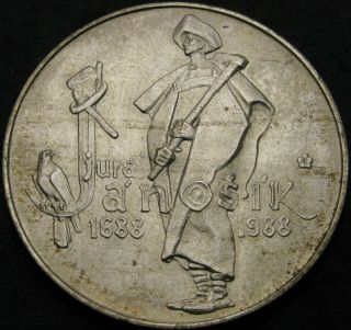 Czechoslovakia 50 Korun 1988 - Silver - Juraj Jánošík - Aunc - 940 ¤