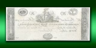 Maryland Farmers & Merchants Bank of Baltimore $5 Obsolete Note Choice Unc 3