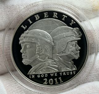2011 - P Proof United States Army $1 Commemorative Box Silver Coin