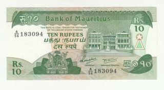 Mauritius 5 Rupees 1985 Unc P35 @