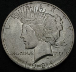 Usa Peace Dollar 1924 - Silver - Vf - 2563
